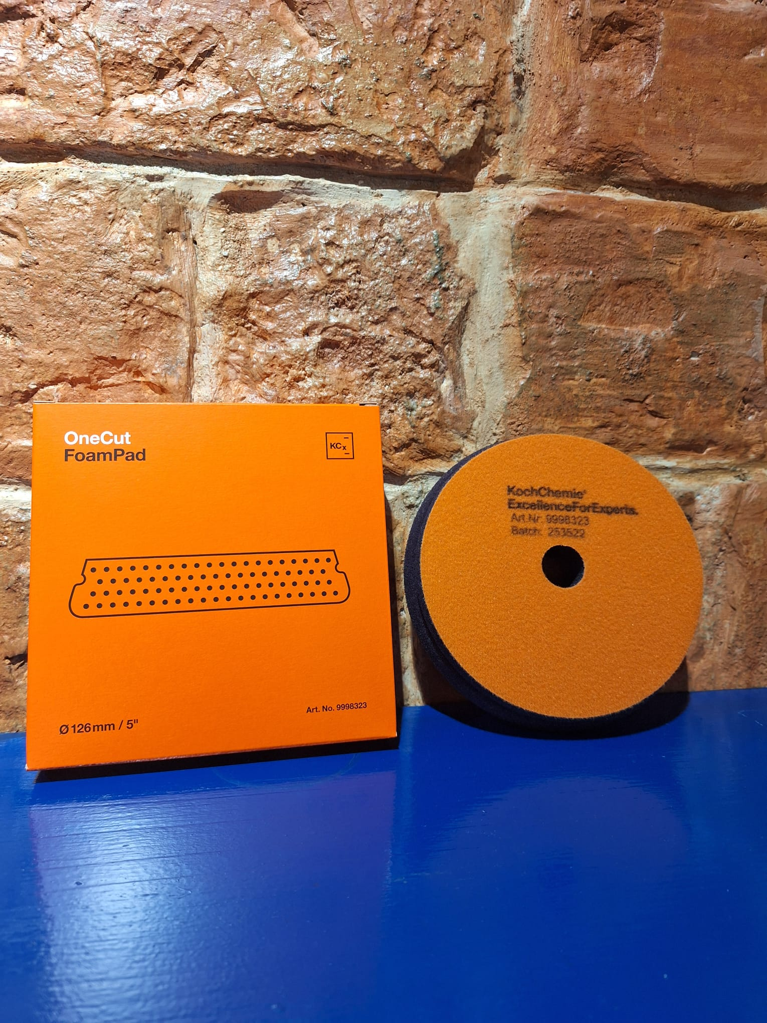 Image of Koch Chemie 126mmx23mm Orange One Cut Foam Pad